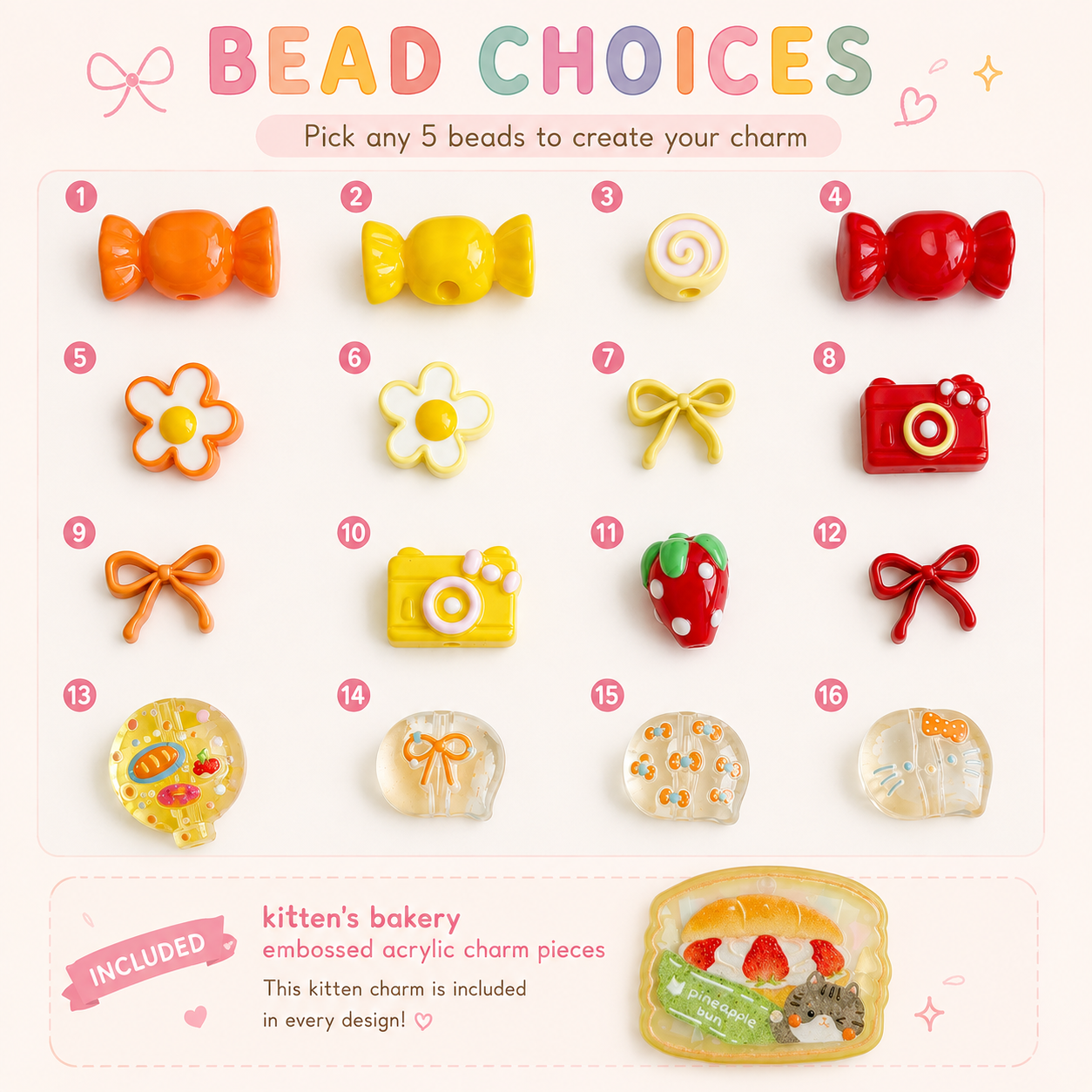 Build Your Own – Kitten's bakery charm