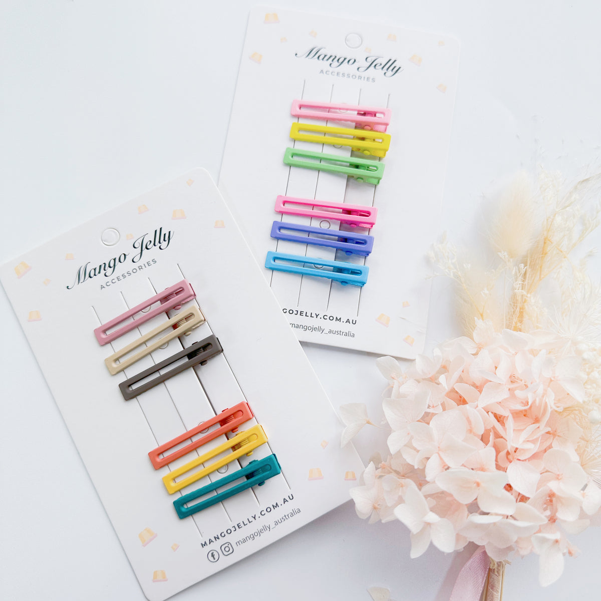 Pastel matte clips palette - Rectangular