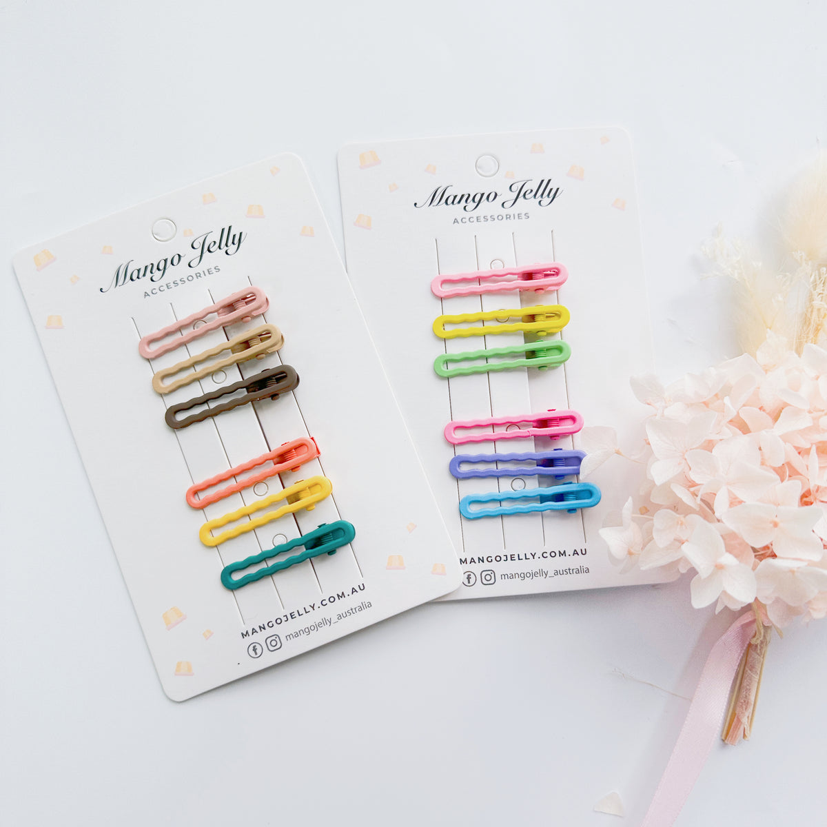 Pastel matte clips palette - Wavy