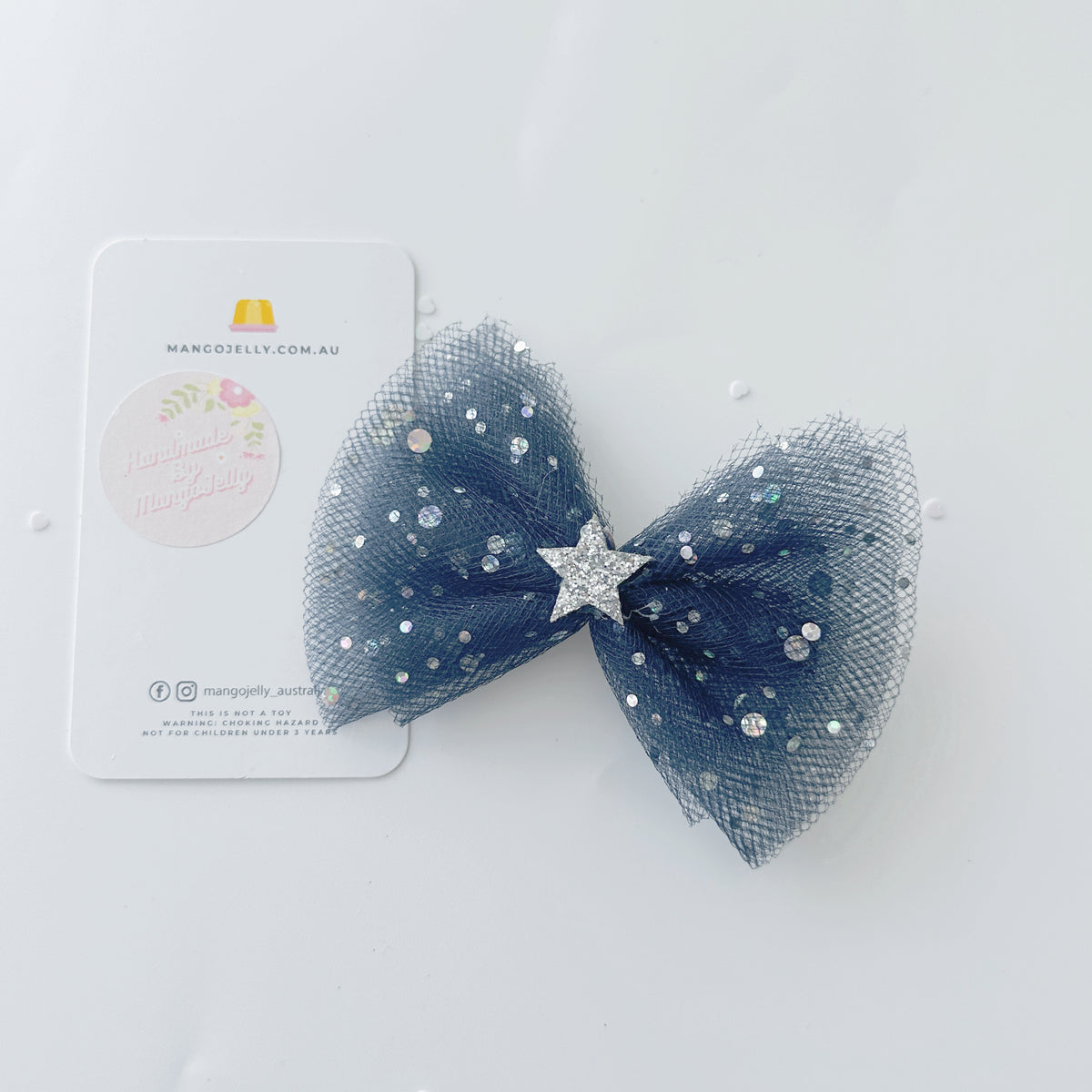 Sugar Sparkles Handmade Collection - Tulle Bow Hair Clip