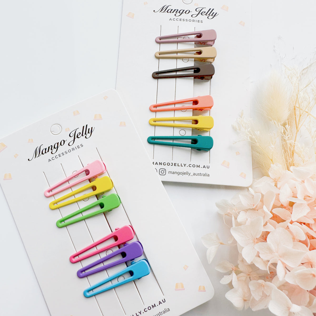 Pastel matte clips palette - beauty clips