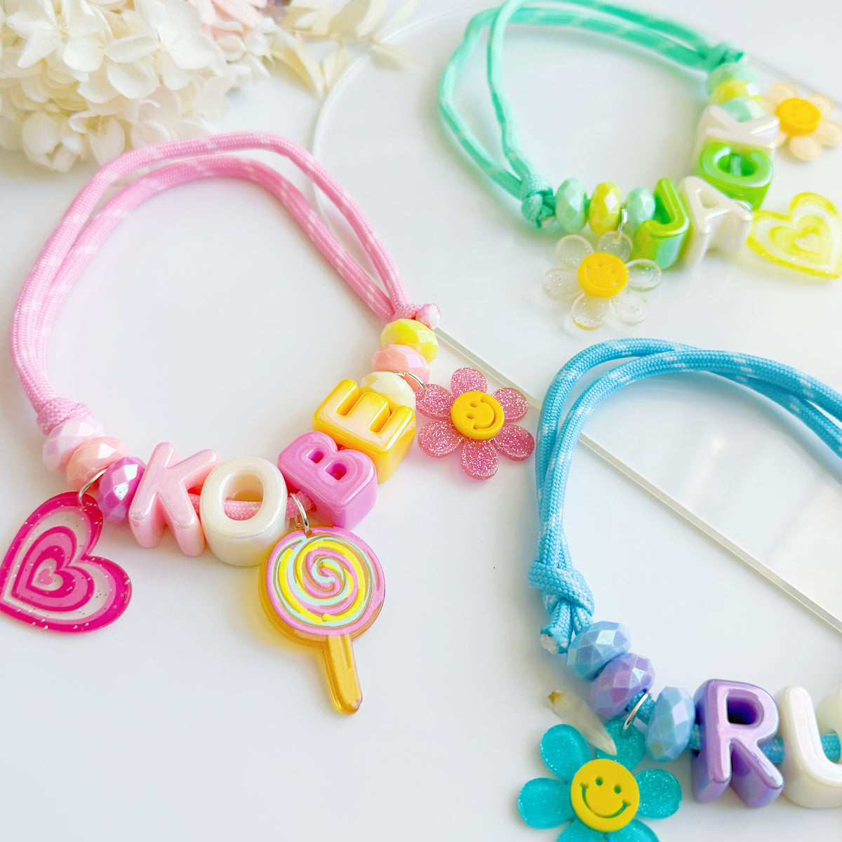 Personalised Charmed Pet Collar | Custom Name Beaded Collar