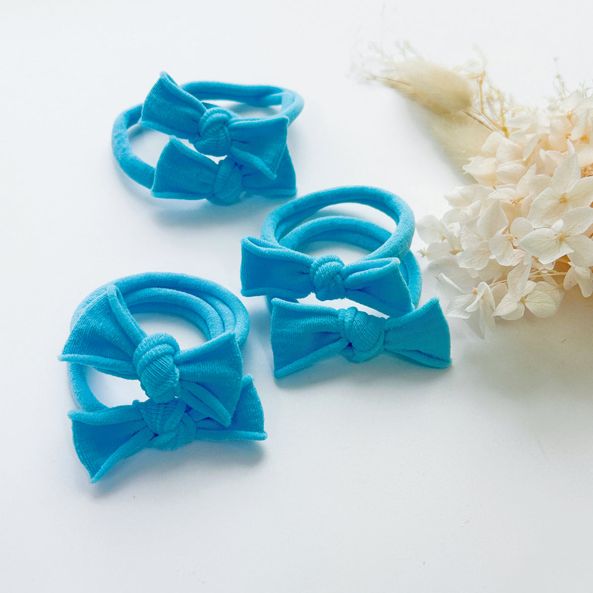 Handmade Knot Bows - School colours 6 pieces