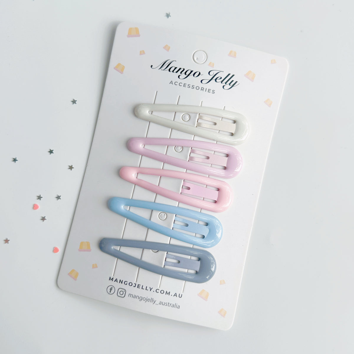 Butter Cream hair clips collection