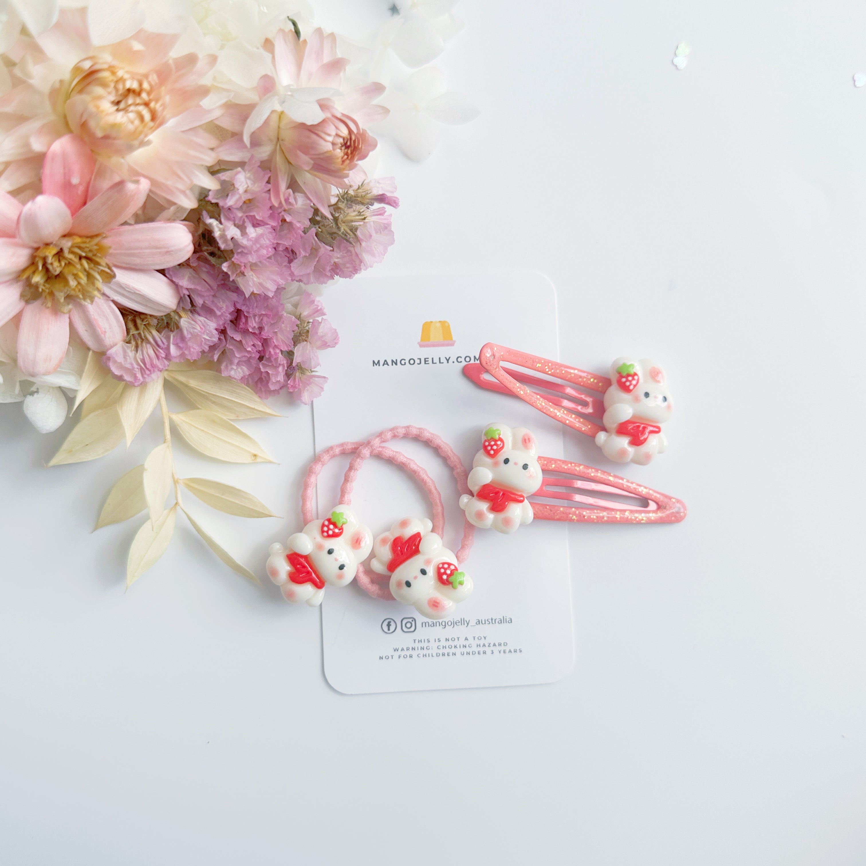 Bunny & Bloom Handmade Collection - Clips & Ties set