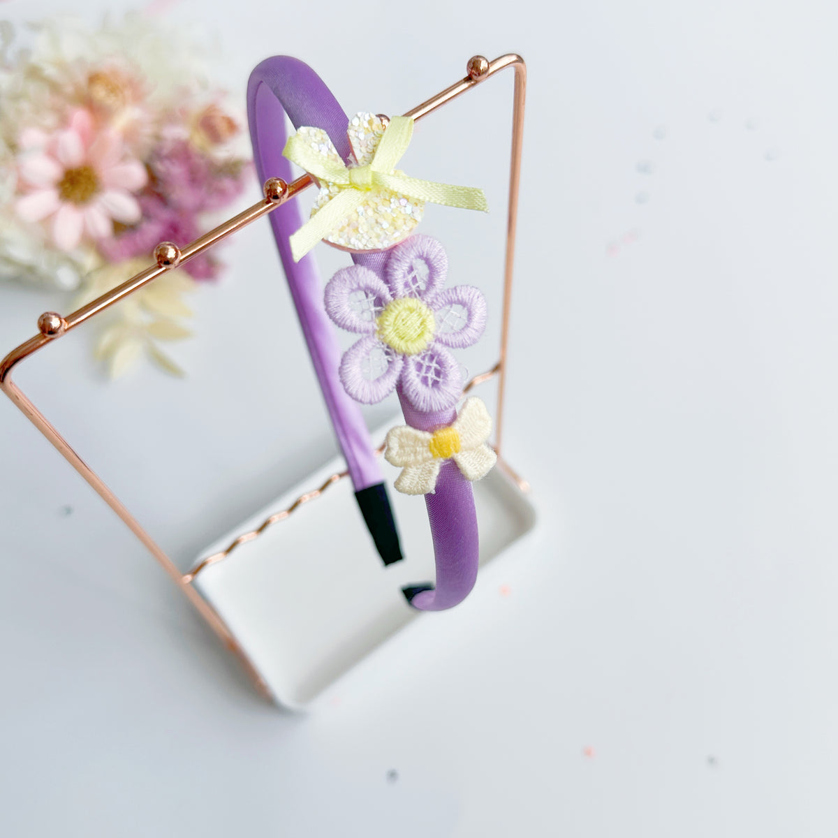 Bunny Bloom Handmade Collection - Lilac headband