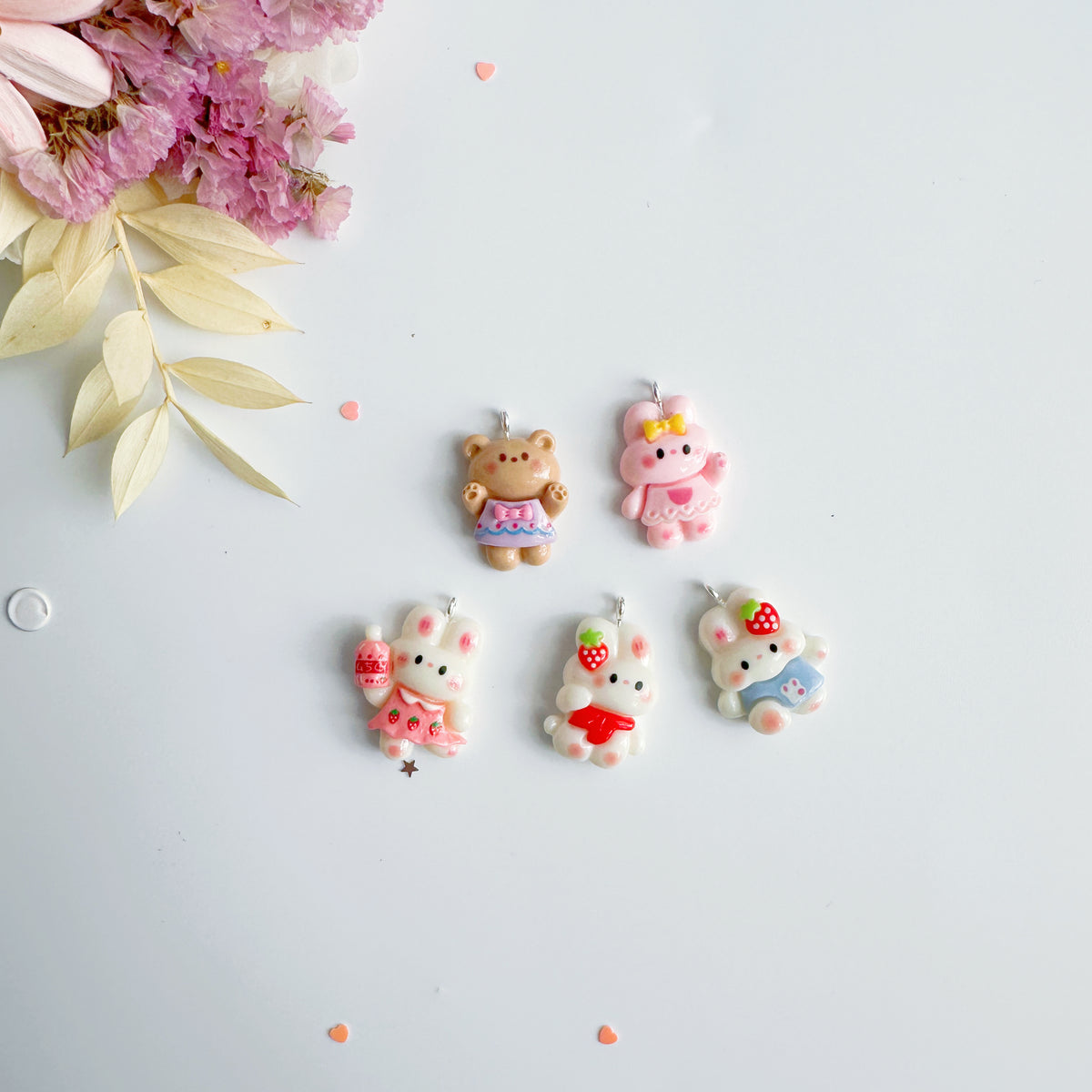 Bunny and Bloom Resin Charm pack