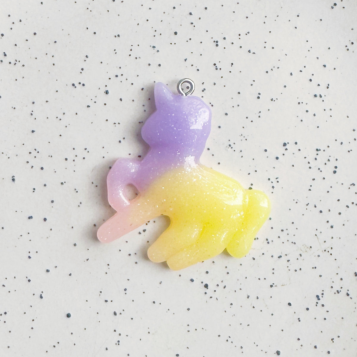 Galaxy unicorn acrylic charm