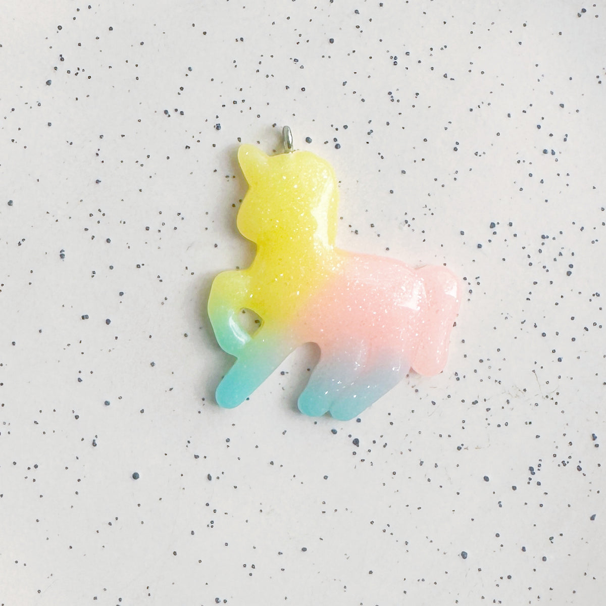 Candy unicorn acrylic charm
