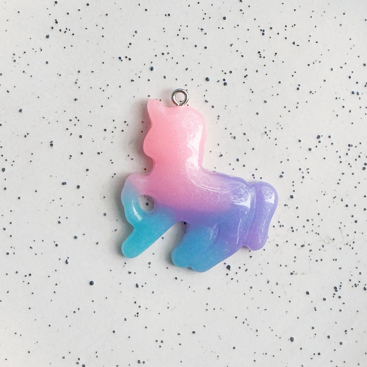 Dreamy unicorn acrylic charm