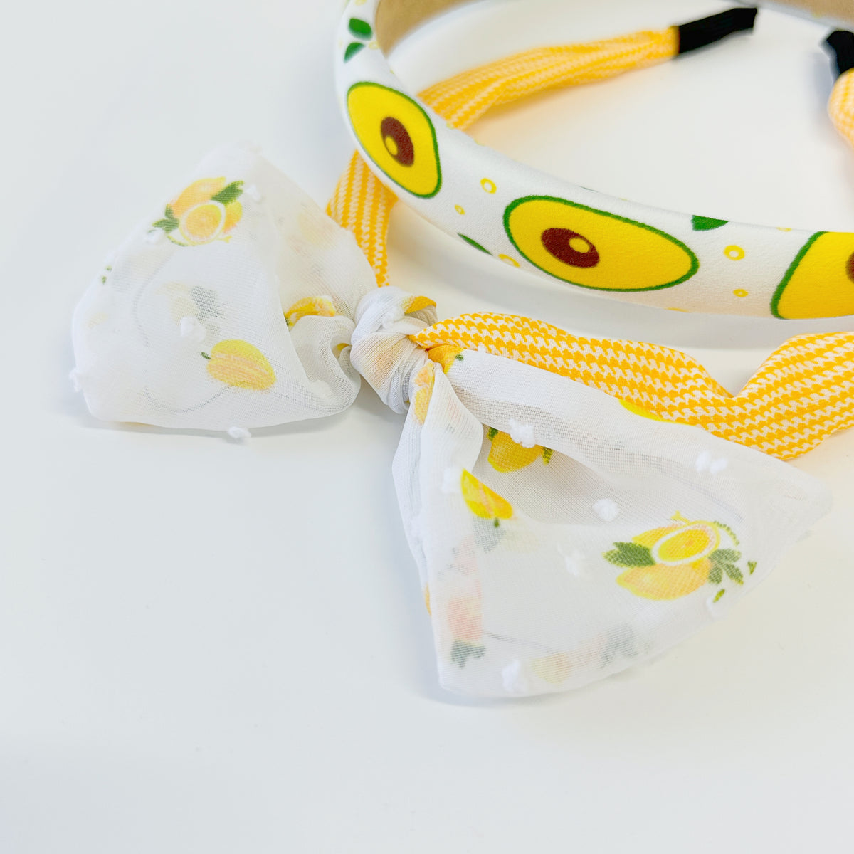 Kids Headband bundle - avocado & wired ribbons