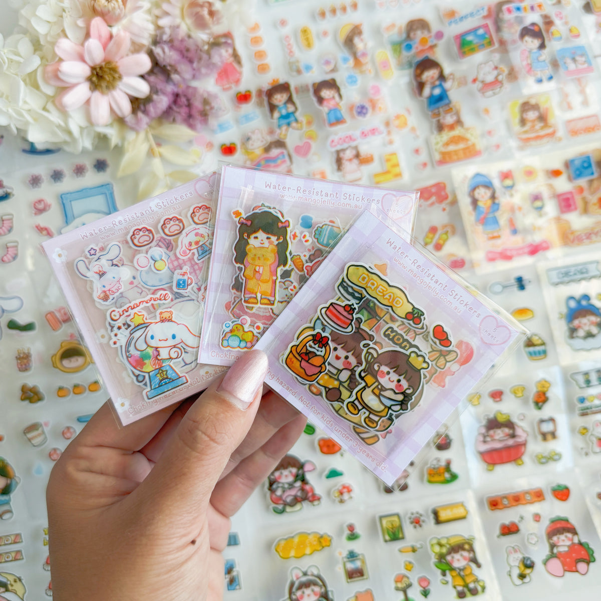 Water-resistant Cute Kawaii Stickers (more than 200 designs)