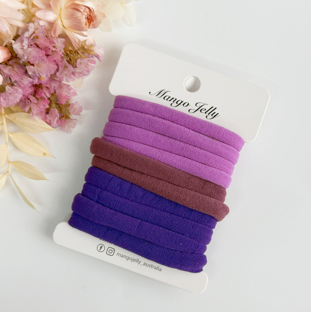Regular Metal Free hair ties - Dreamy lilac (4.5cm)