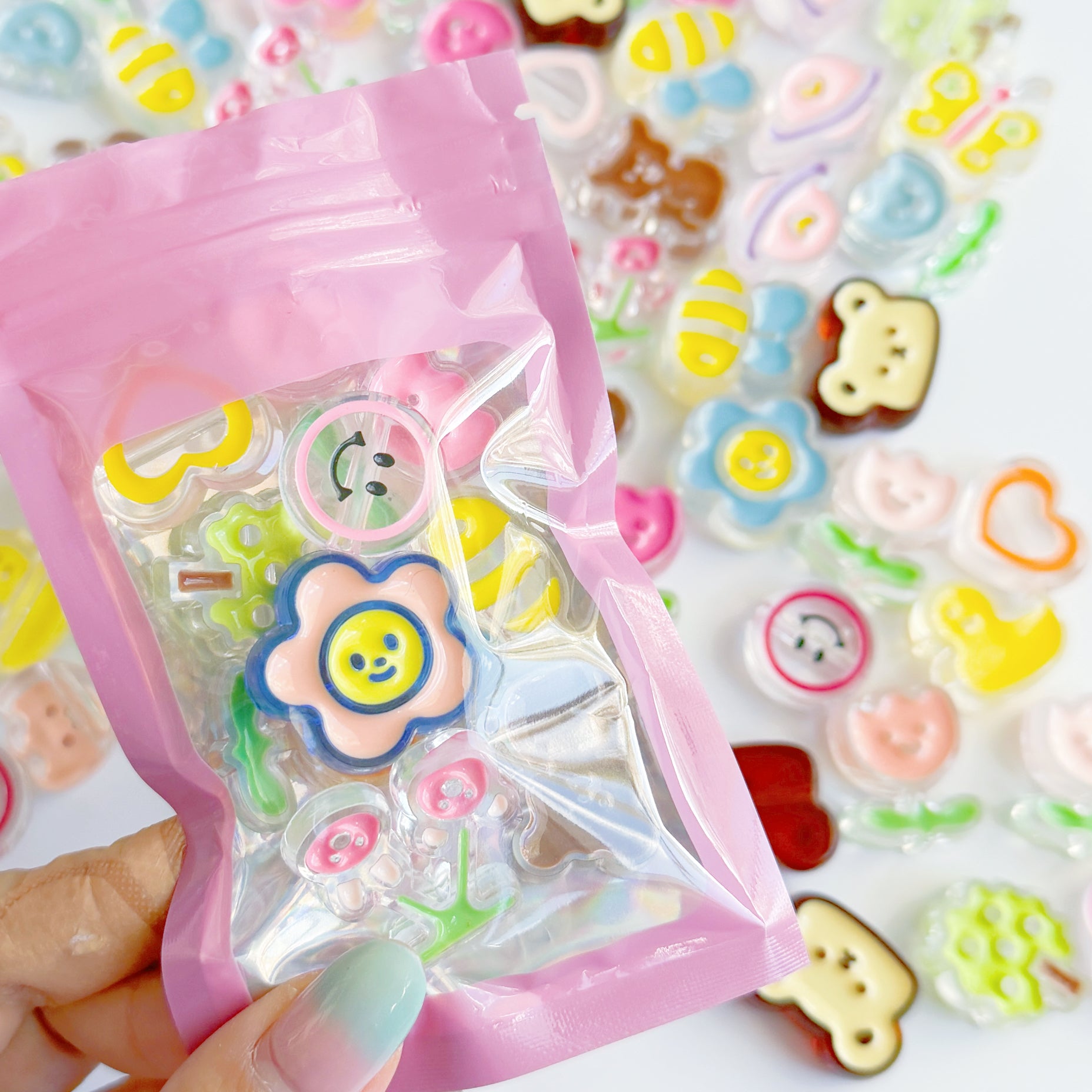 Acrylic cute 3D beads