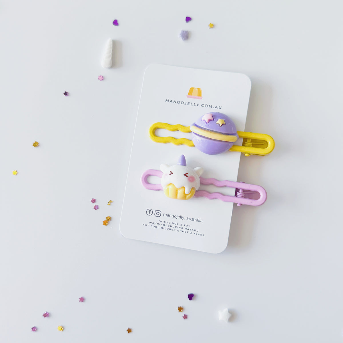 Starlight Whimsy Handmade Collection - Wavy Clips