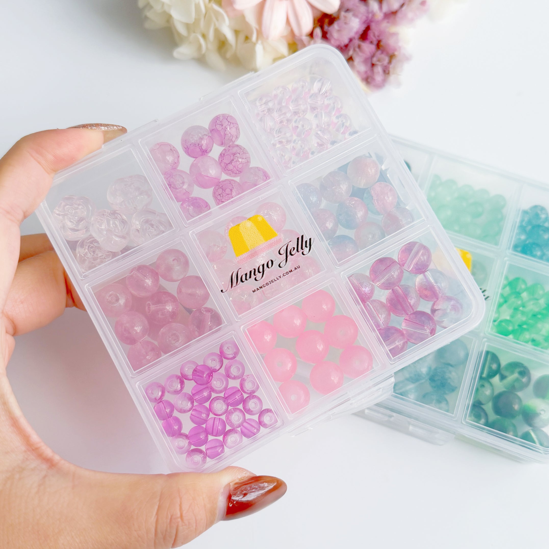 MANGO JELLY Mini Glass Bead Sampler