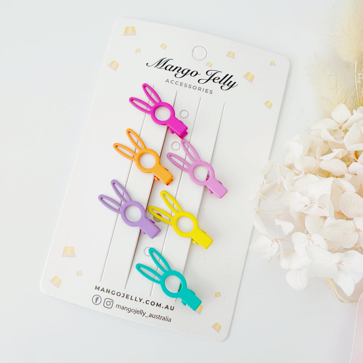 6pcs Candy Mini Hair Clips – 4cm