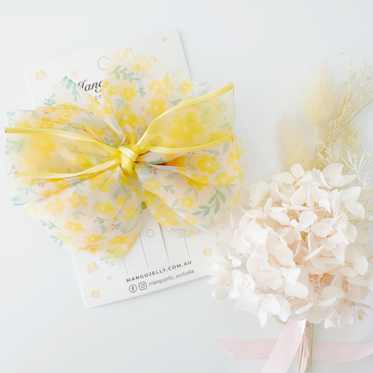 Spring Print fluffy hair clips