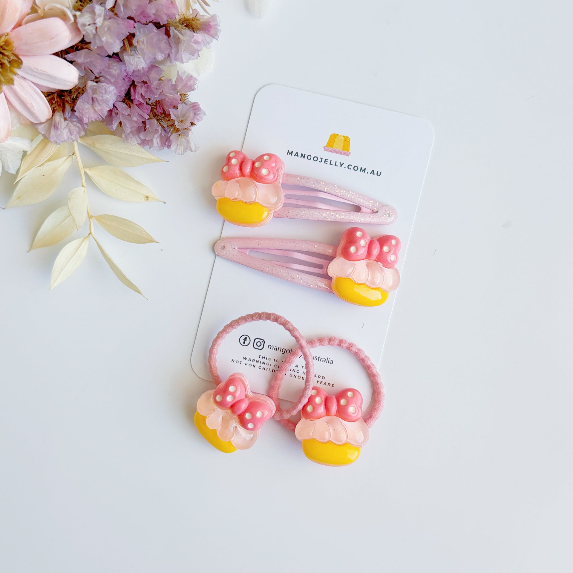 Sweet Pop Hair Accessories Set (4 Pieces)