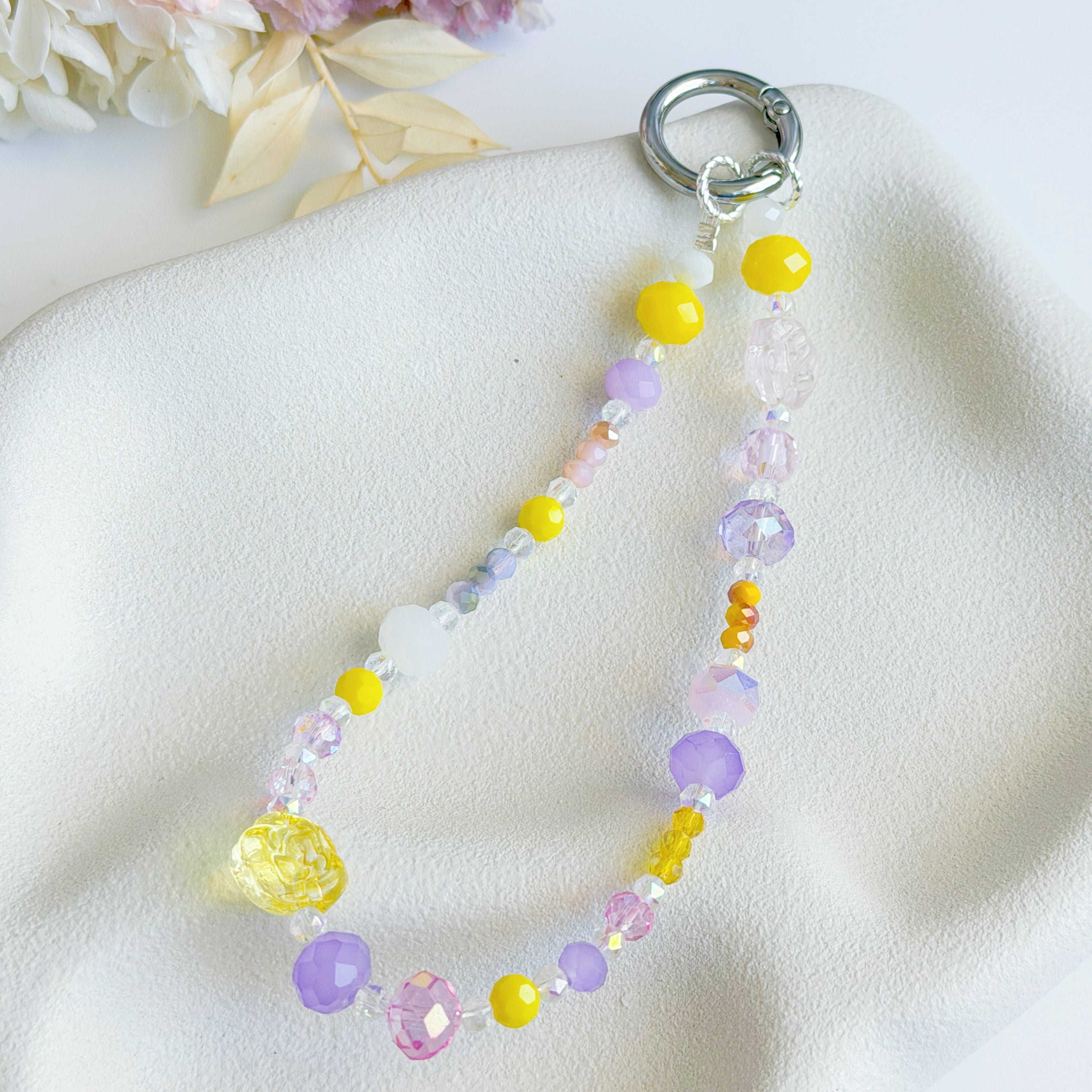 Sweet Pop Crystal Bag Charm – Handmade Beaded Charm