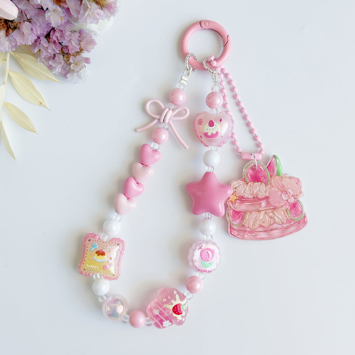 Strawberry Shortcake Bag & Phone Charms | with Free Phone Charm Insert
