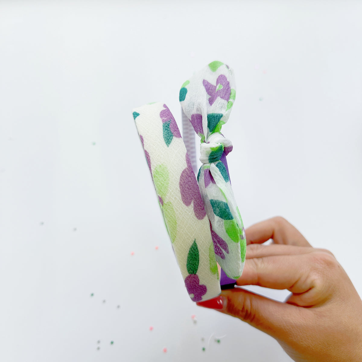 Kids Headband - lilac flowers