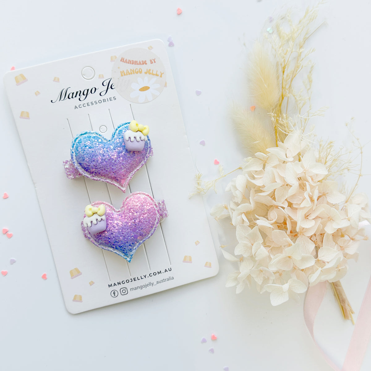 Dreamy desert hair clips - Handmade