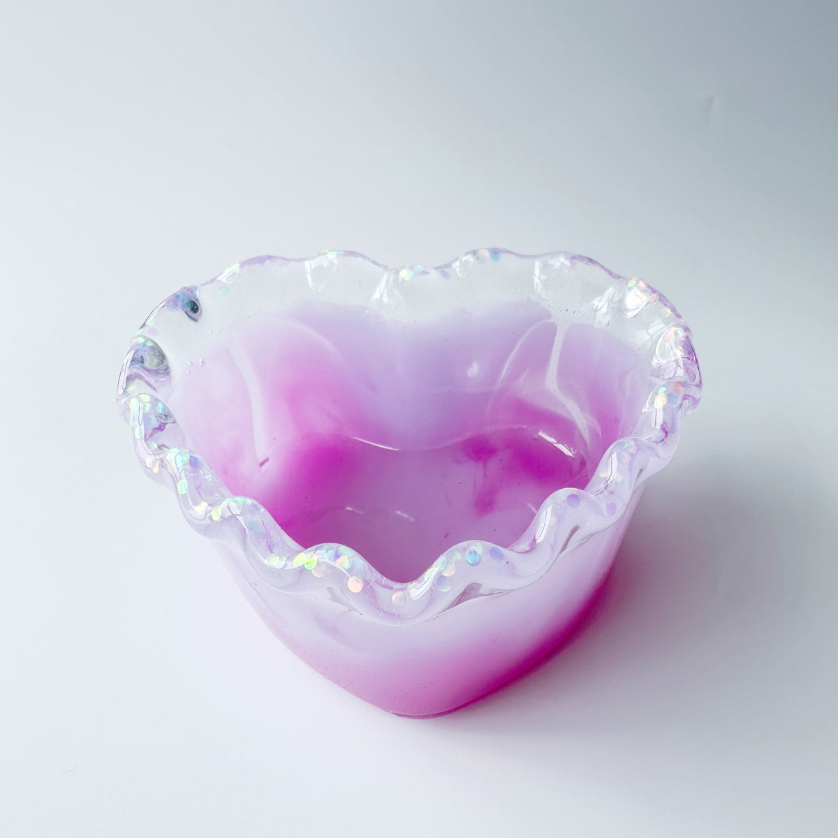 small laced heart shape trinket pot