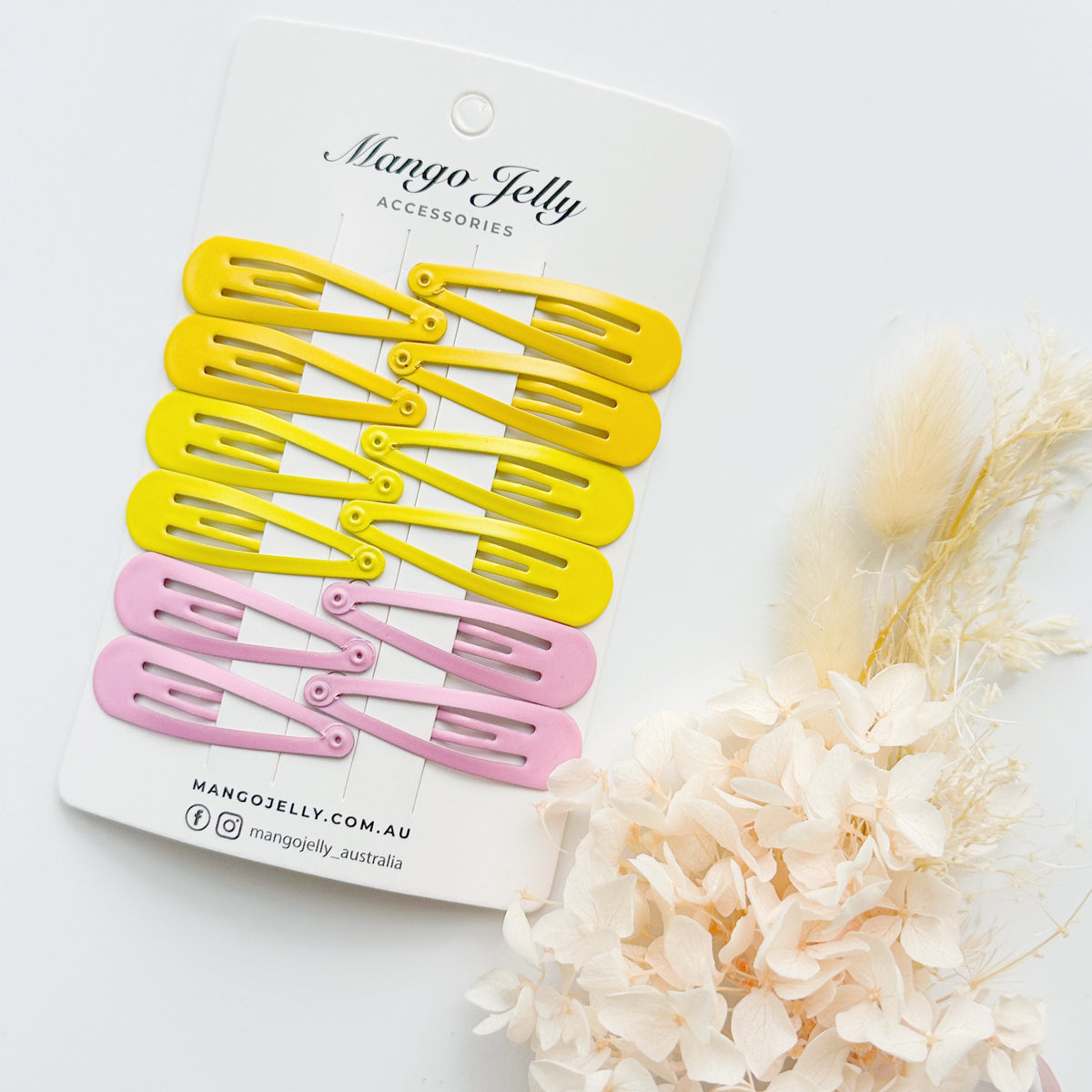 Essential Snap Hair clips - Lemon