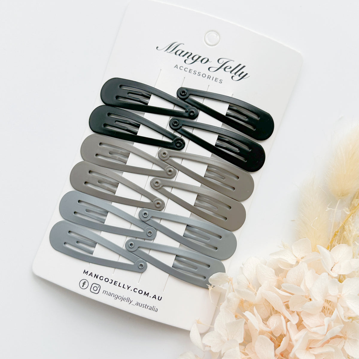 Essential Snap Hair clips - Black
