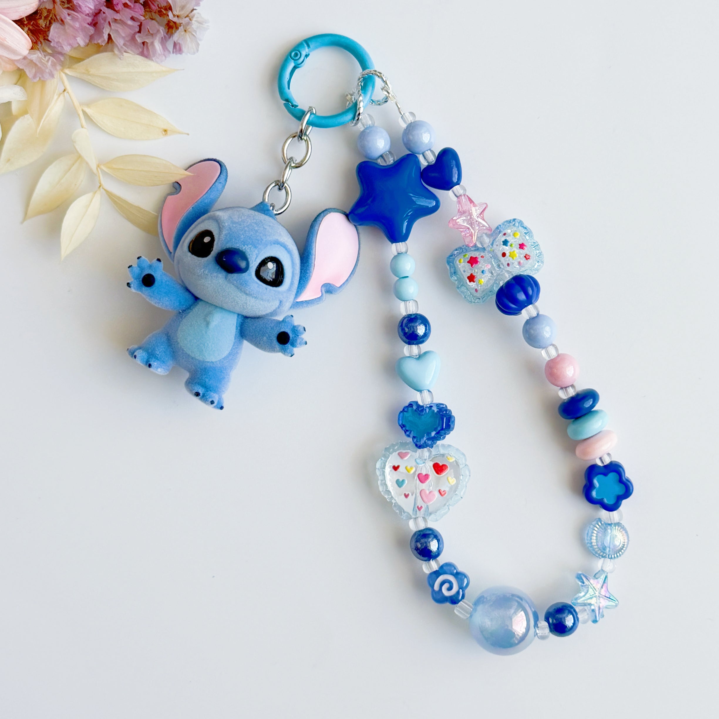 Stitch Beaded Charms | Handmade with Genuine TOP TOY Figures