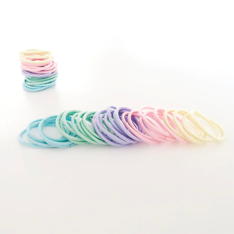 Kids Hair Ties - Classic Soft Pastel