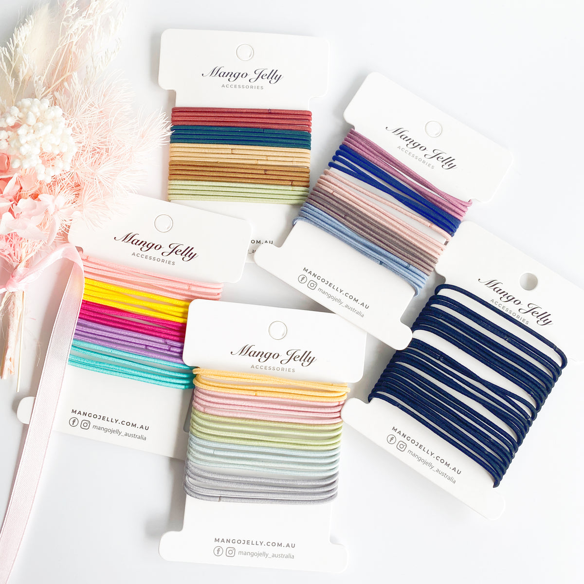 Thin Adults size Hair Ties - Classic - 20 Pieces pack (clearance)