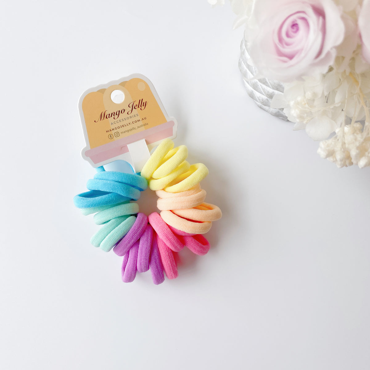 Metal Free Hair ties (3cm) - The Classic Pastel