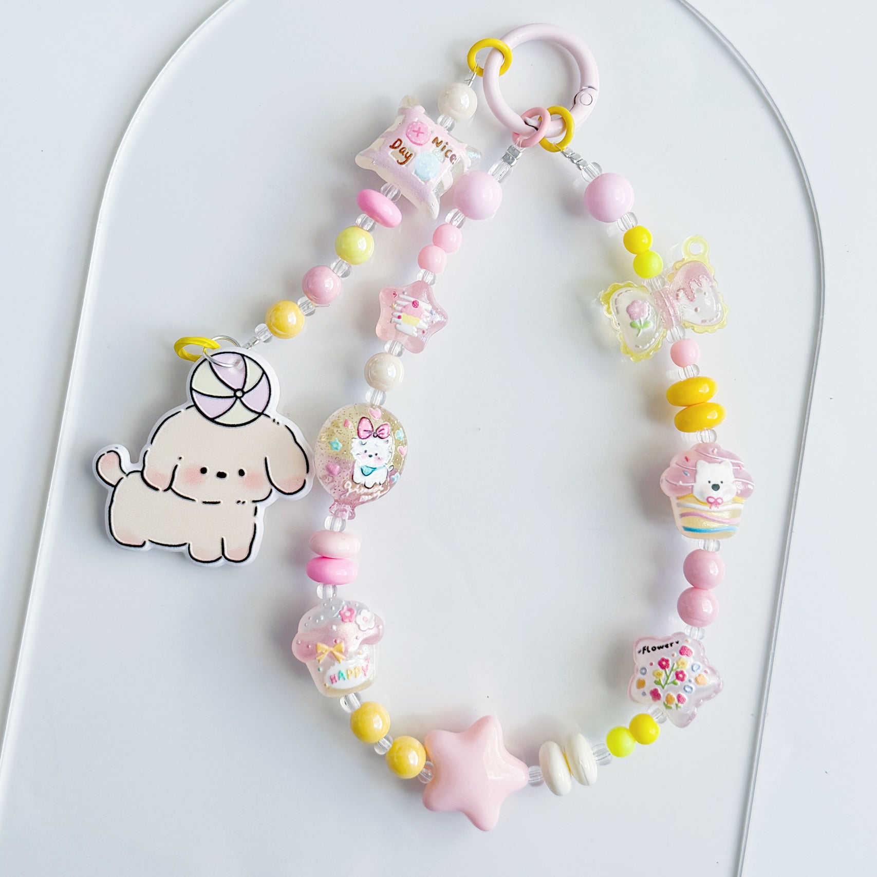 Sweet puppy Keychain Charm