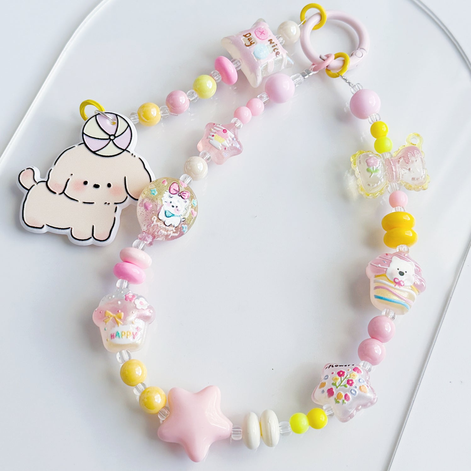 Sweet puppy Keychain Charm