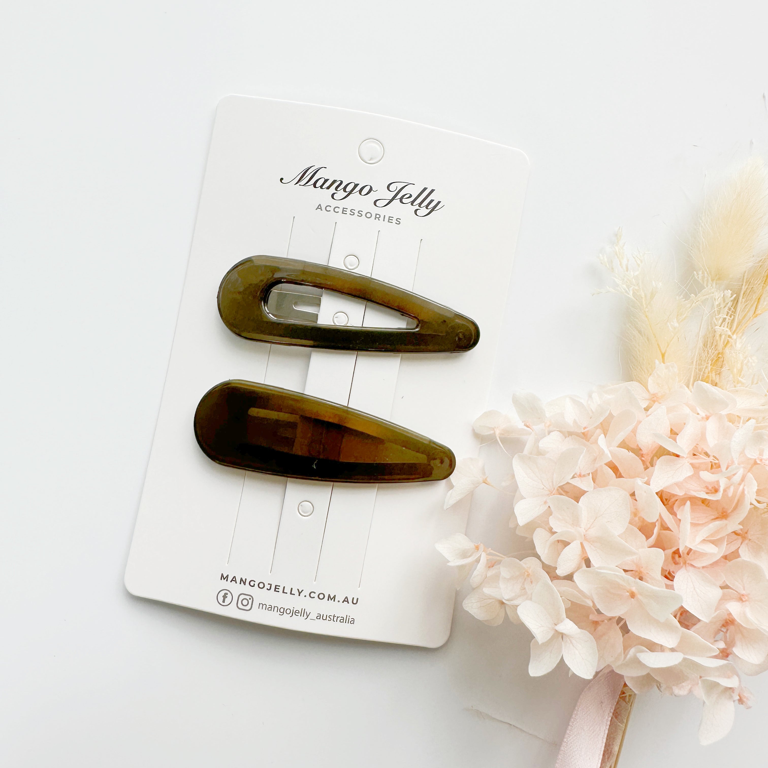 Large classic autumn snaps - Seaweed green – MANGO JELLY