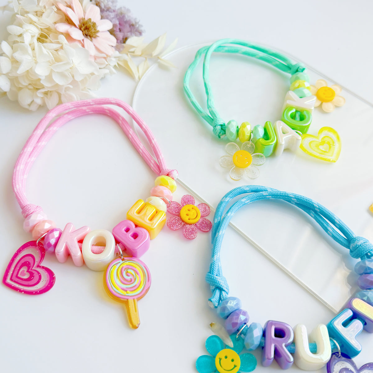 Personalised Charmed Pet Collar | Custom Name Beaded Collar