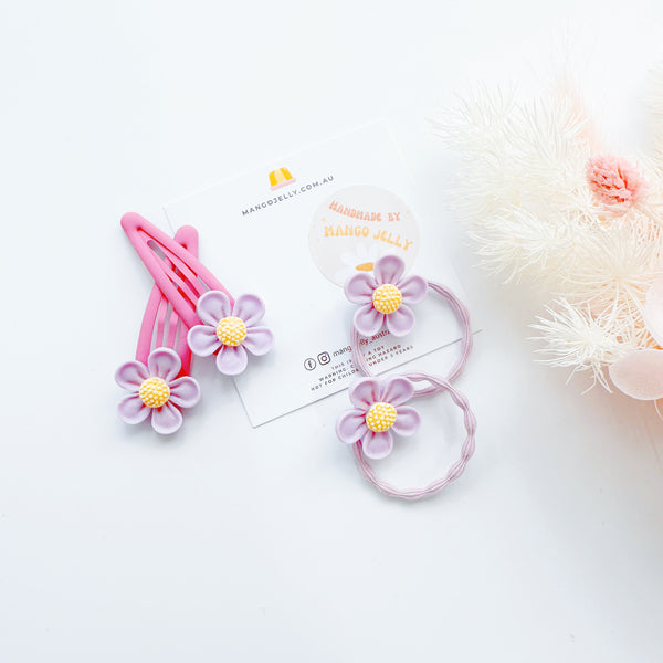 Pastel Flowers Handmade Collection - Set (Baby Purple)