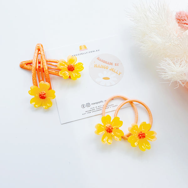 Glittery Cherry Blossom Handmade Collection - Set (Yellow)