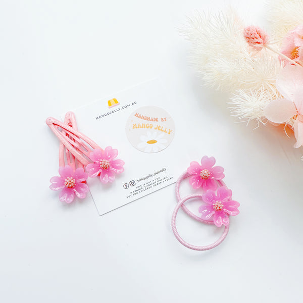 Glittery Cherry Blossom Handmade Collection - Set (Pink)