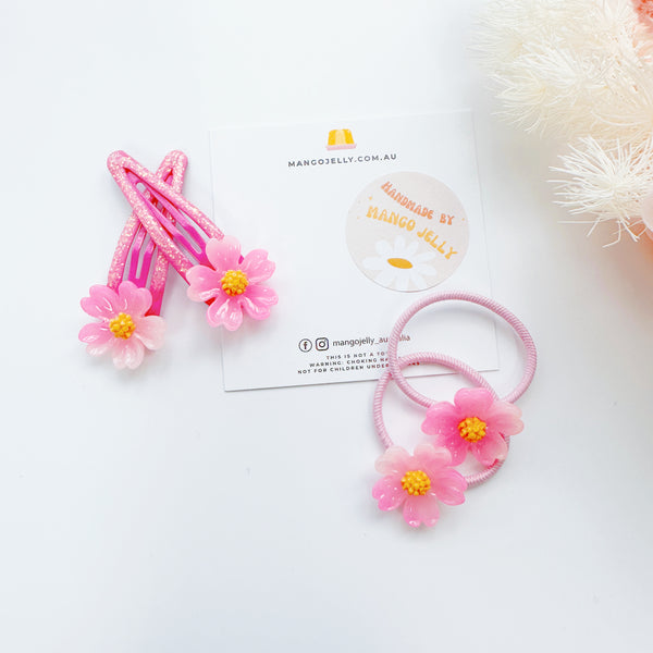 Glittery Cherry Blossom Handmade Collection - Set (Light Pink)
