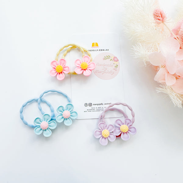 The Flower Handmade Collection - Pastel Hair ties bundle (B)