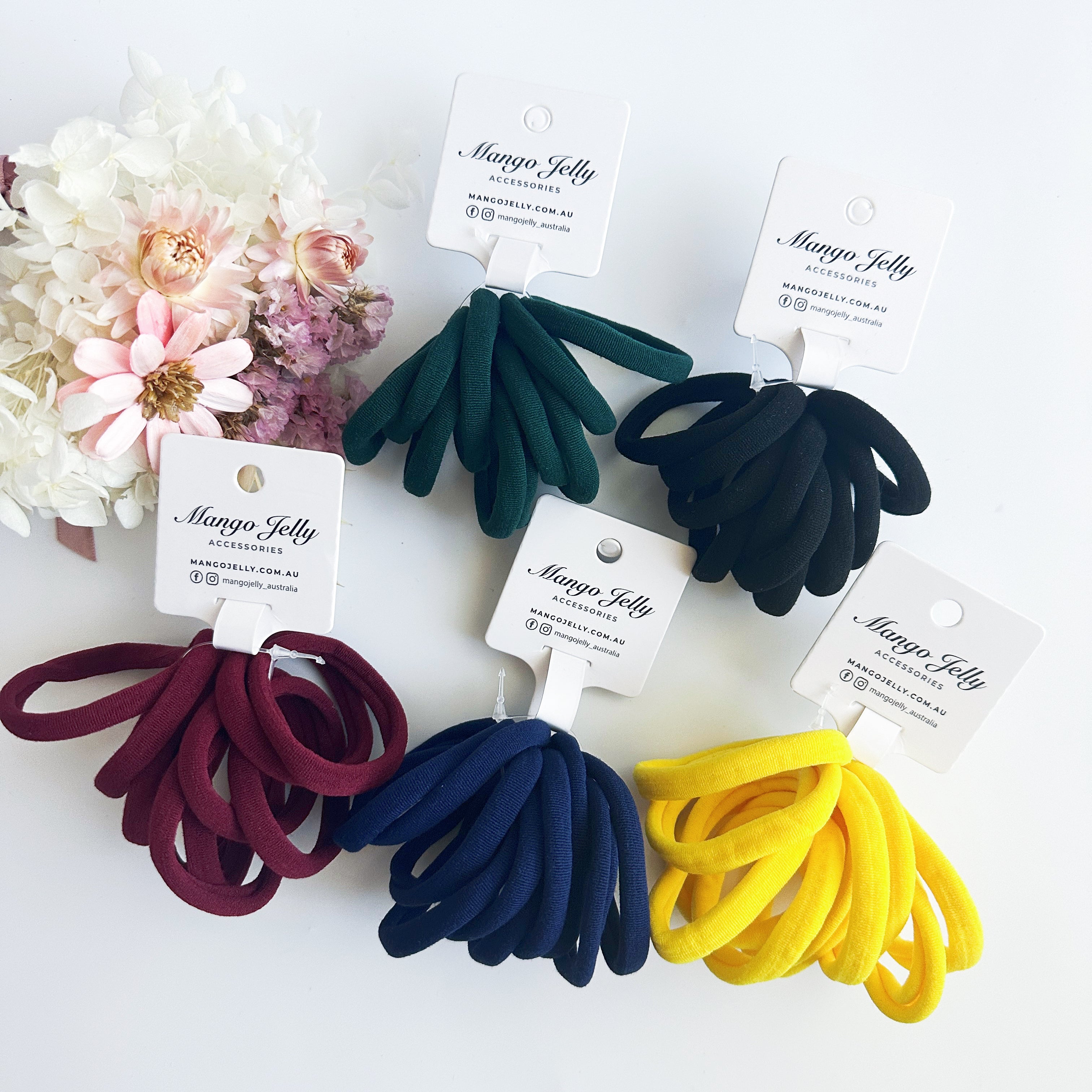 4cm Metal-Free School Hair Ties