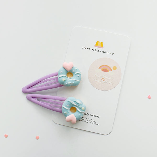 The donut Handmade Collection - Snap Clips (Bubblegum)