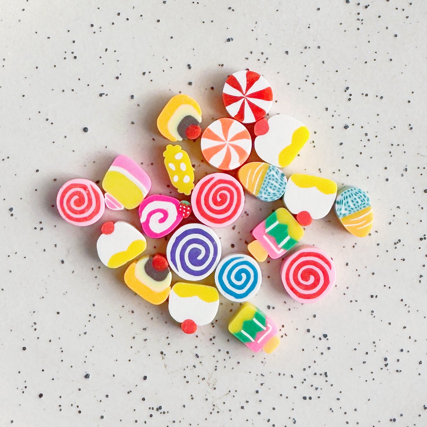 Tiny clay beads