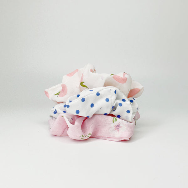 Scrunchies bundles - Pastel pink flowers