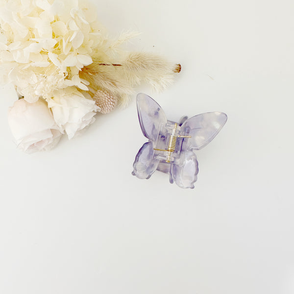 Small Butterfly Claw clips - Purple