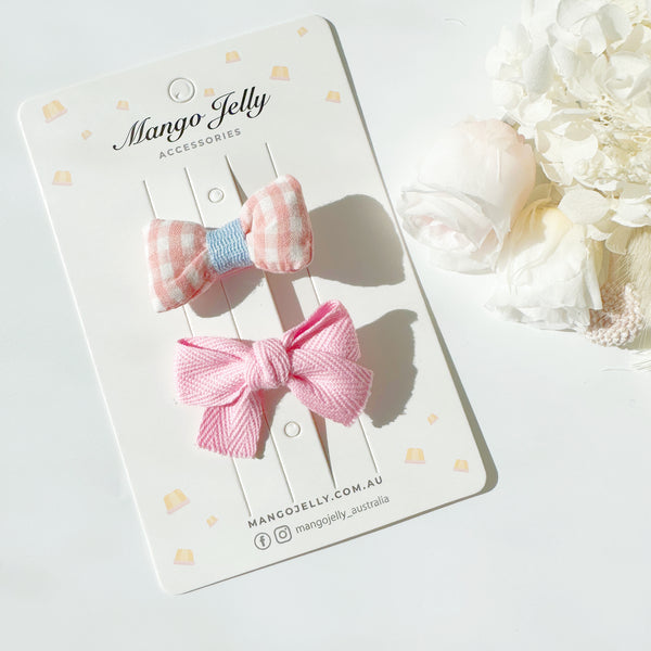 The Fluffy Collection - Soft Pink bows