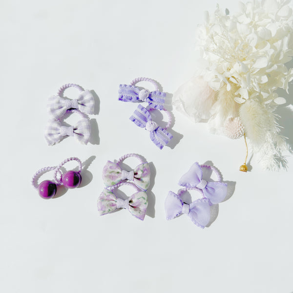 The Fluffy Collection -Violet Petite Hair ties